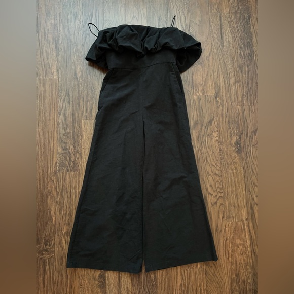 Simkhai Jumpsuit puff detail distressed black size 8 - Picture 16 of 16